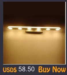 Современные зеркало с подсветкой led 0.4 м-1.2 м настенный светильник Ванная комната спальня изголовье бра лампе деко Анти-туман espelho Banheiro