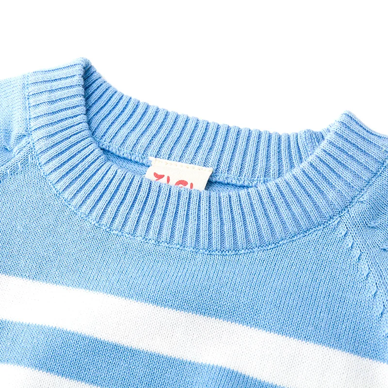 Свитер для мальчиков в полоску тонкий хлопковый весенний сезон 2017 детская одежда