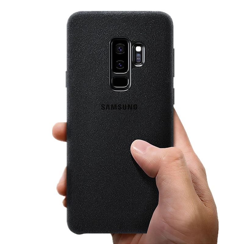 100% Оригинальный чехол Samsung Galaxy S9 / Plus кожаный для защиты от падения противоударный