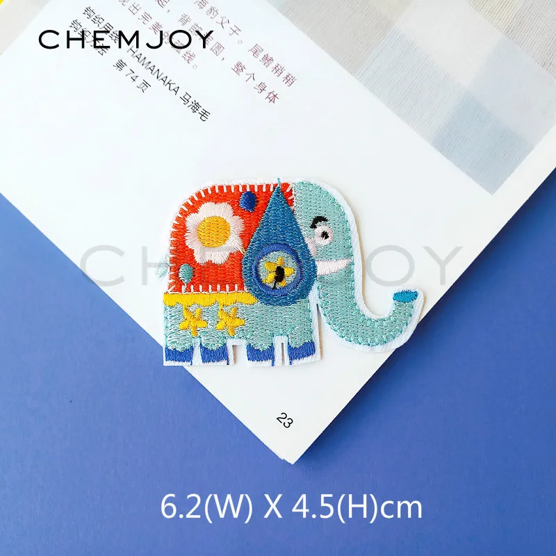 Набор из 5 нашивок с мультяшными животными для глажки детской одежды Пришивные