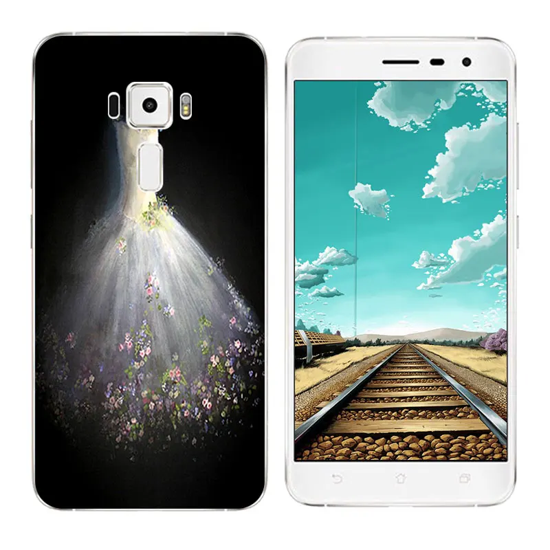 for Asus Zenfone 3 Case ZE552KL Soft Silicone TPU Skateboard Printing Phone 5.5&quot Coque Capa |