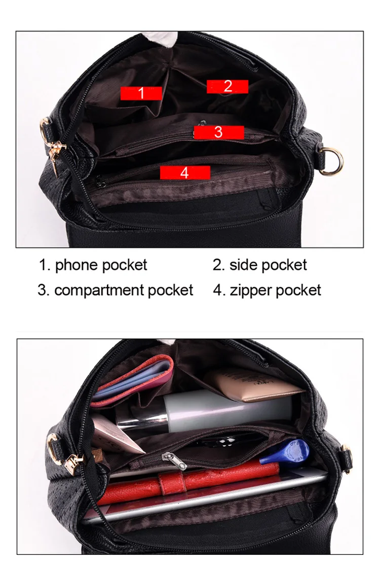 New Fashion Women Shoulder Bag Designer Handbag Crossbody Bags PU Leather Ladies Purse Women Messenger Bags