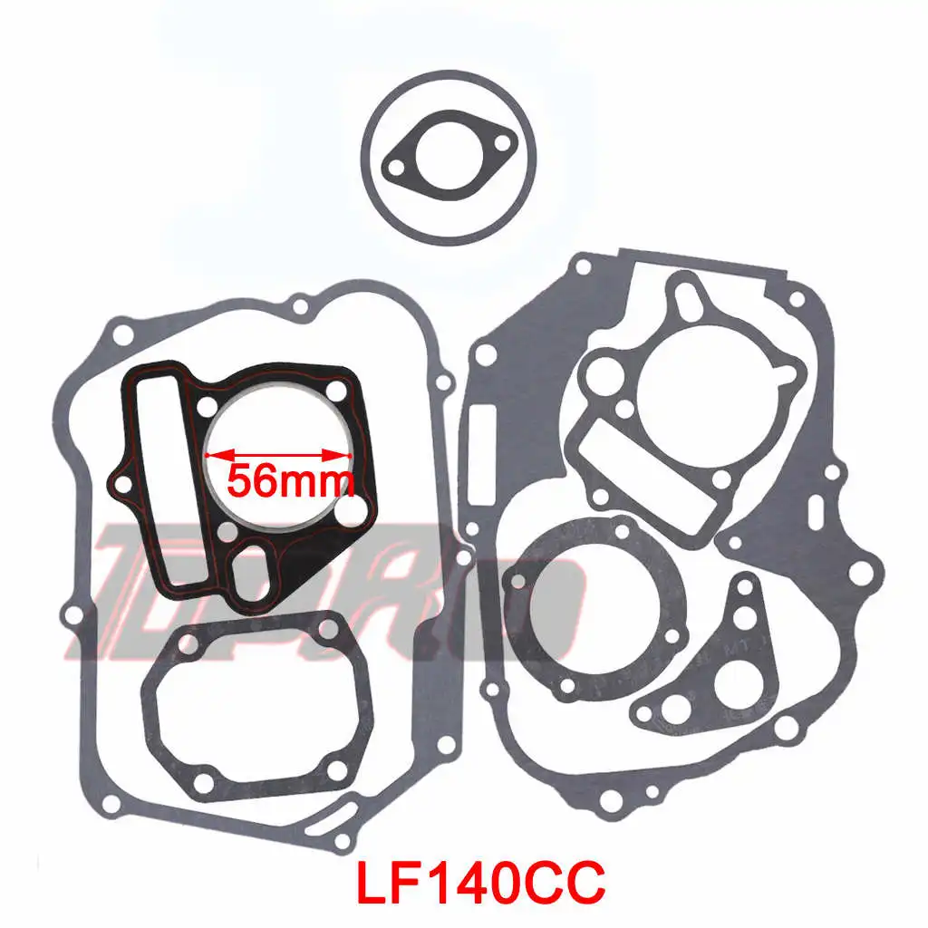 TDPRO 125cc 140cc 150cc Lifan набор прокладок двигателя прокладка головки цилиндра двигателя база для грязи питбайк Мотоцикл Скутер Quad Багги - Цвет: LF140CC