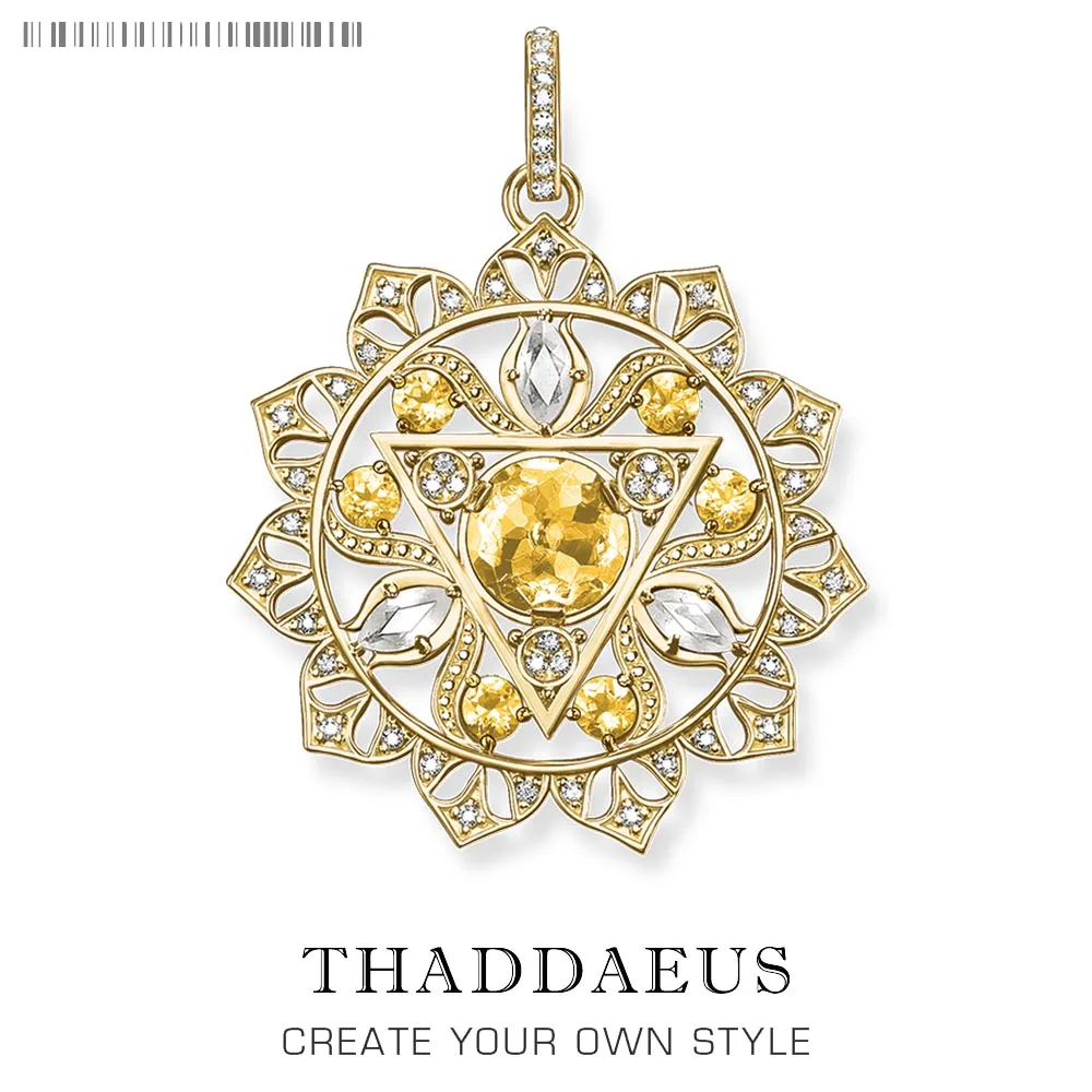 Подвеска в виде чакры из солнечного сплетения новинка 2018 модное ожерелье