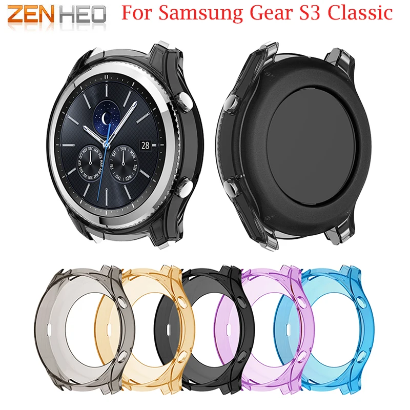 Цветной мягкий силиконовый защитный чехол для Samsung Gear S3 Классический из ТПУ Classic