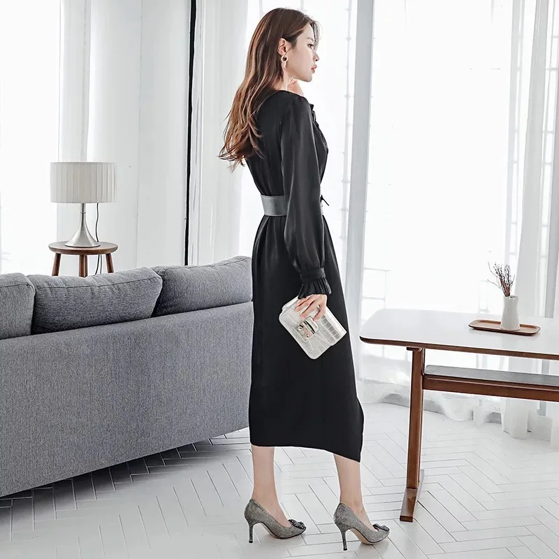 Женское кружевное платье-карандаш элегантное тонкое однотонное удобное