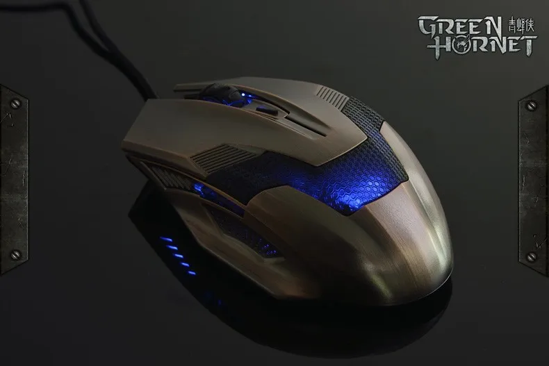 Green Hornet style computer gaming mouse with cool appearance comfortable touching feeling and 2000 high definition DPI | Компьютеры и