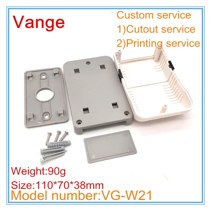 1pcs/lot electronics enclosure project box 110*70*38mm ABS case plastic junction apparatus for router transducer product | Обустройство
