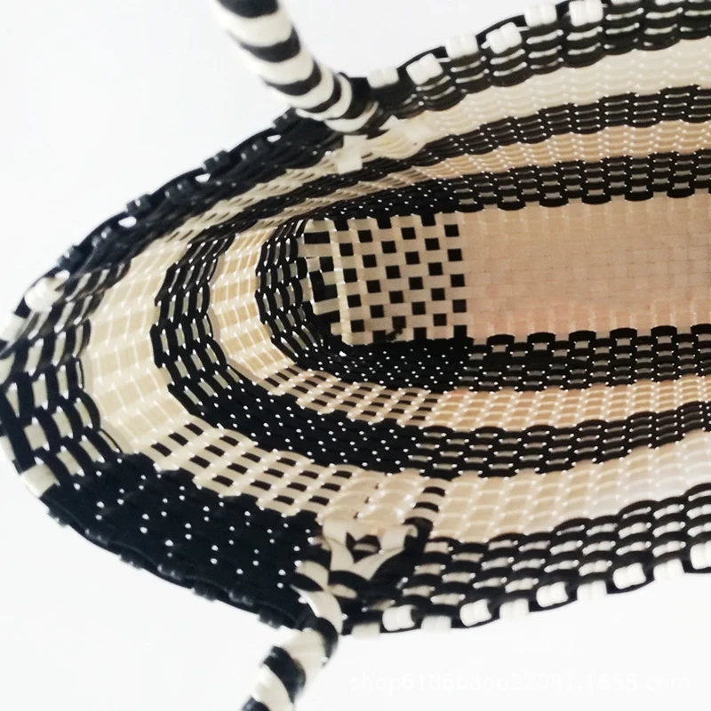 Летняя женская прочная плетеная Солома Пляжная Сумка льняная тканая сумка трава