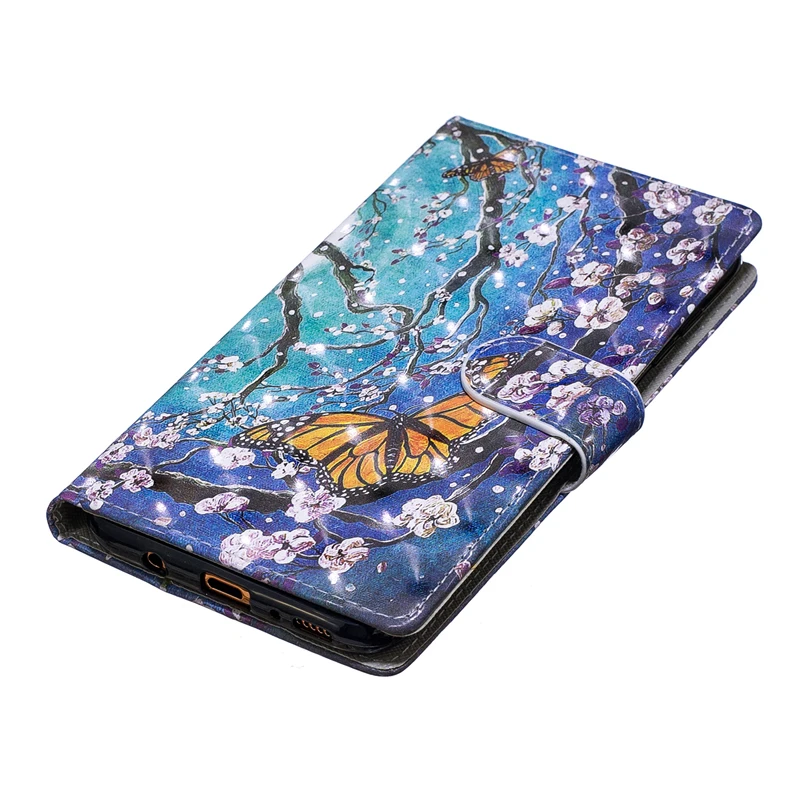 Phone Case For Samsung A20 A30 A40 A50 A70 M10 M20 M30 Flip 3D Patterned Leather Card Wallet Cover |