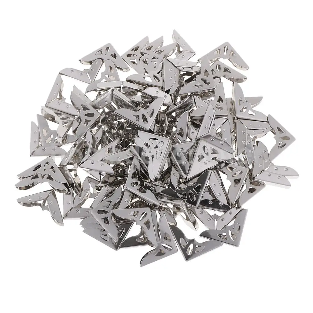 100 шт. винтажные декоративные защитные металлические уголки для скрапбукинга