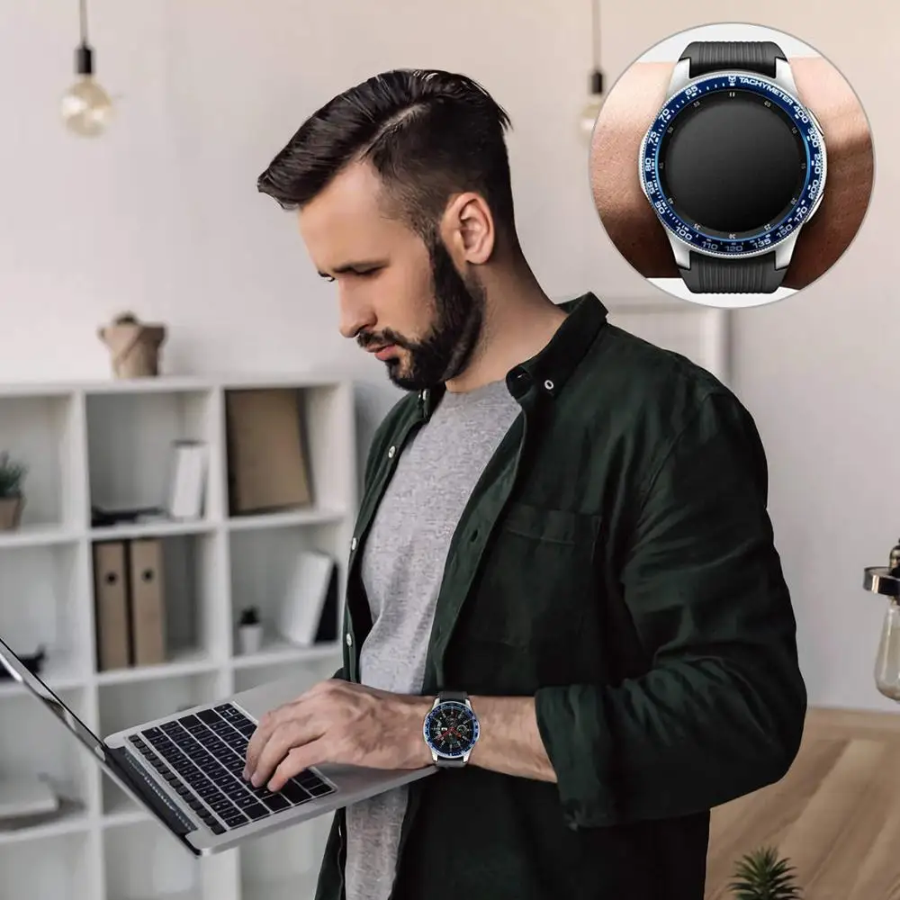 Ободковое кольцо для Galaxy Watch 46 мм/Galaxy Gear S3 Frontier & Classic алюминиевая ободковая петля