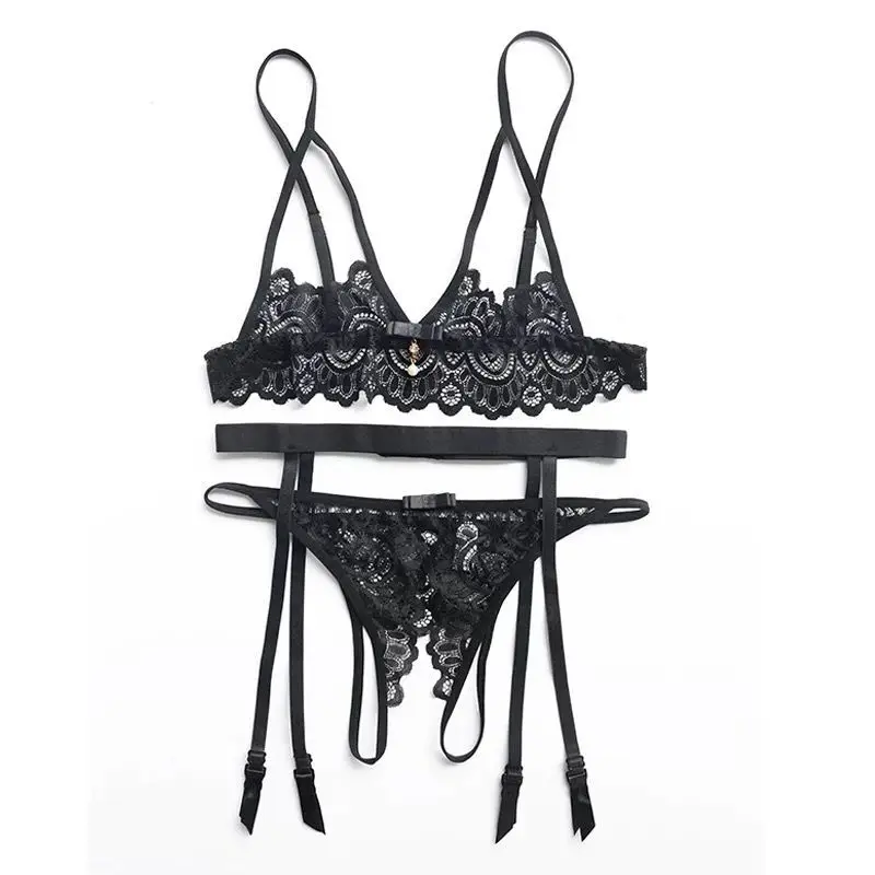 Fashion Sexy Lingerie Hot Erotic Women Lace Racy Underwear Spice Suit Sexy Christmas Lingerie Women Cute Lingerie