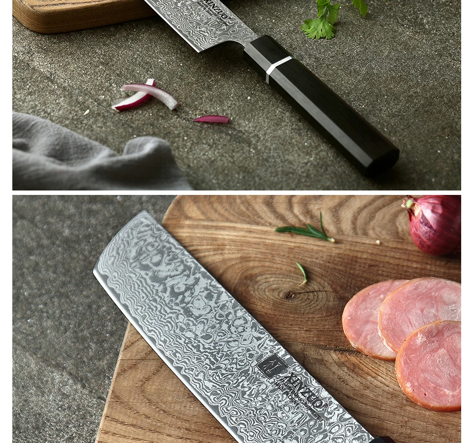XINZUO 7 дюймов Nakiri Pro нож из нержавеющей стали 67 слоев дамасской стали кухонный нож кухонный нож брендовый нож для овощей