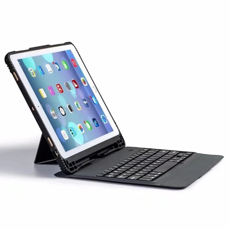 Ультра тонкий Съемный беспроводной Bluetooth клавиатура чехол для нового iPad 9 7 2018 2017