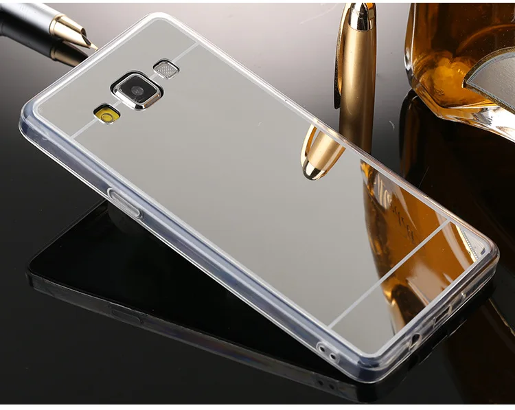 Роскошный мягкий чехол из ТПУ с зеркалом для Samsung Galaxy A5 A500 A7 J3 J5 J7 2015 J1ACE A8 защитный