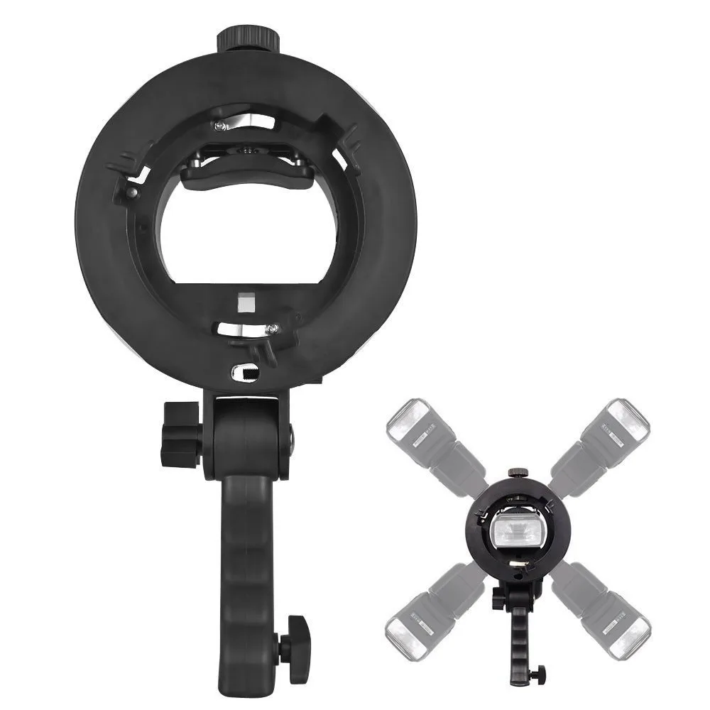 S-type Bracket Holder Convenient flash bracket Hand-held chuck Softbox Beauty dish Reflector Umbrella accessory light | Электроника