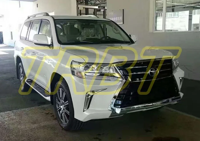 PP Plastic Body Kit LX570 Design Front Bumper Rear Grill Headlight Case For Toyota Land Cruiser 2016 |