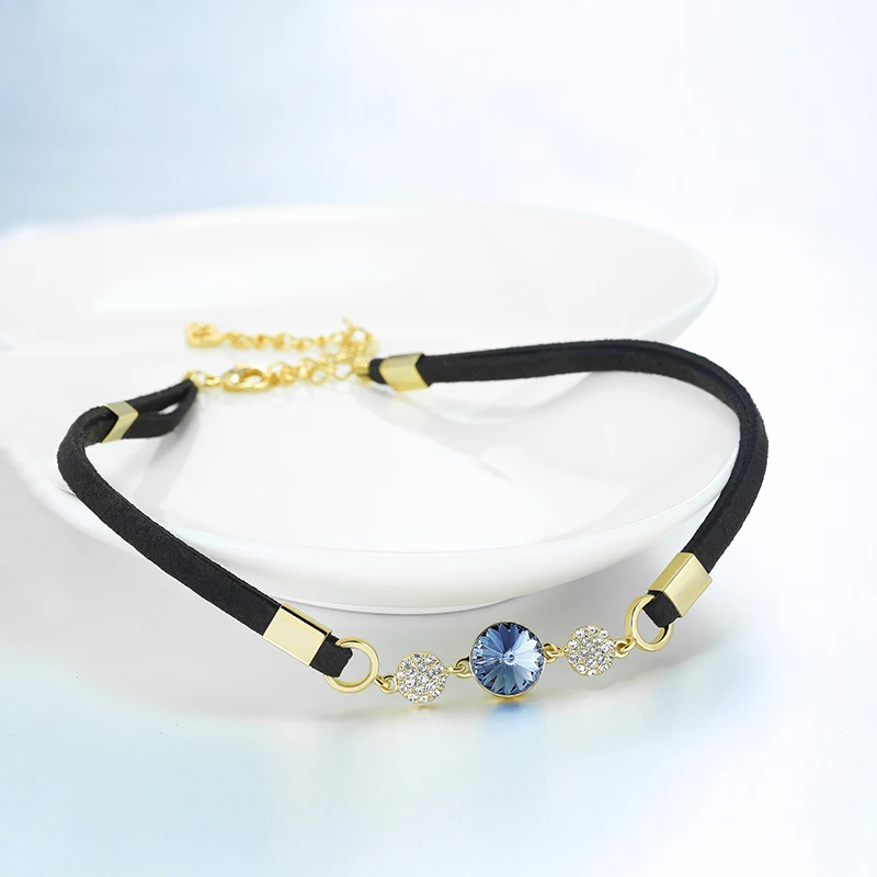 WARME FARBEN для женщин ожерелье s кристалл от Swarovski Богемия ключица, ошейник Круглый Веревка цепи ювелирные изделия вечерние Collare