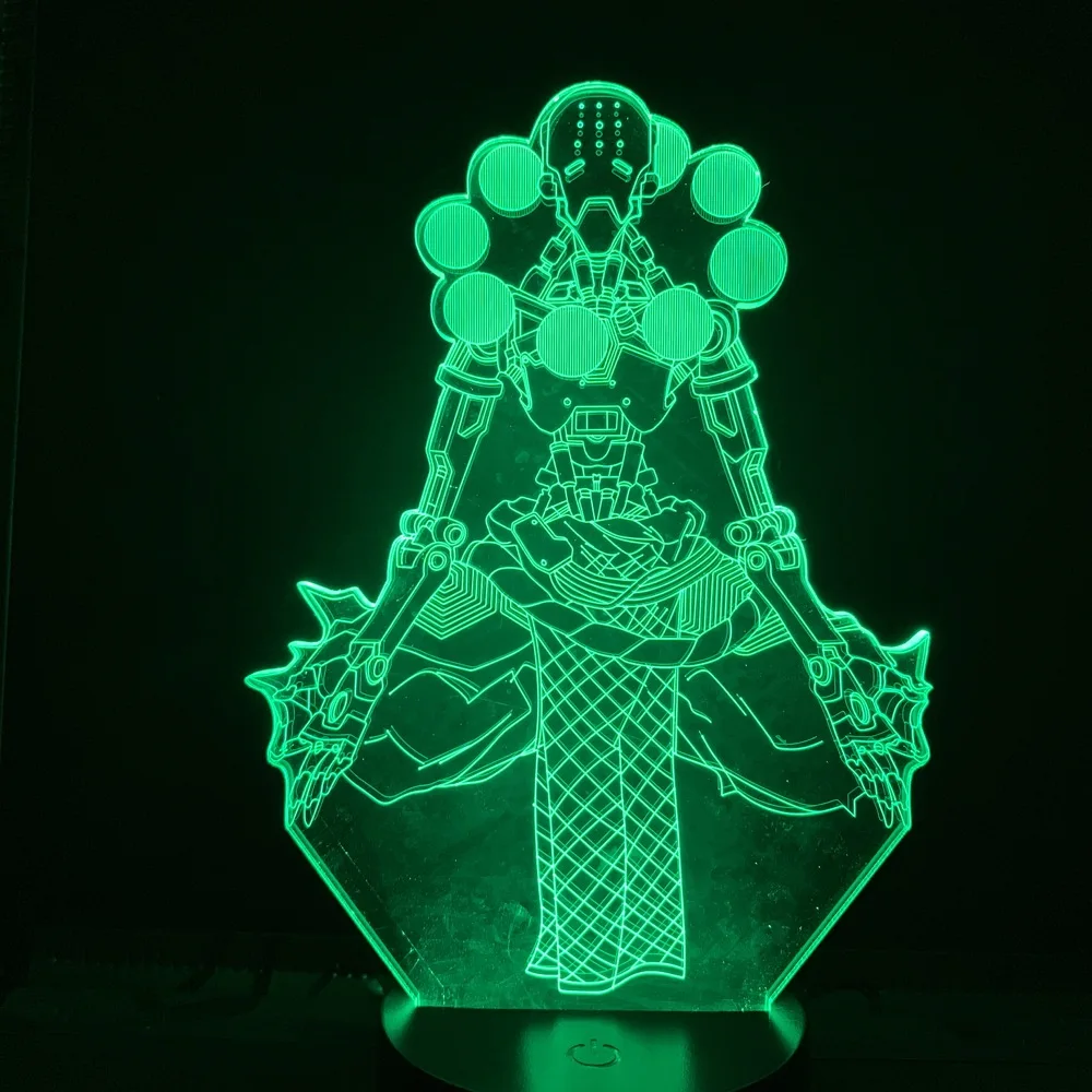 Игра Overwatch Zenyatta 3D светильник визуальный Настольная лампа для Спальня декоративные светильники 7 цветов изменить светодиодный ночной Светильник для дома украшения