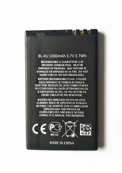 2019 Новый ооз 100% оригинальный BL-4U телефон Батарея для Nokia BL 4U BL4U E66 C5-03 5530 5730 Замена |