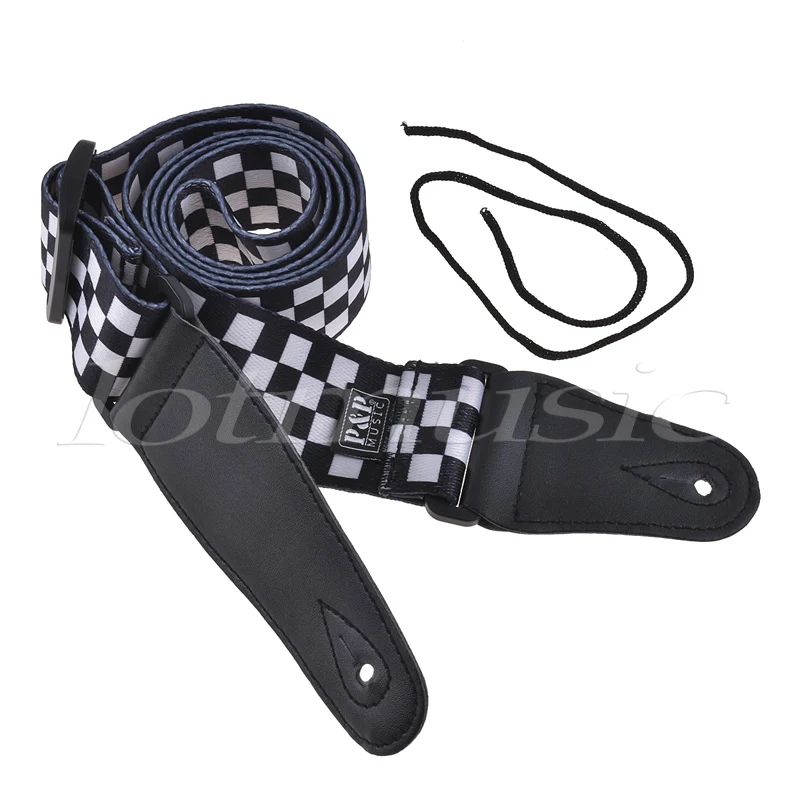Электрическая Акустическая Гитара Бас ремень черный мягкий кожаный толстый