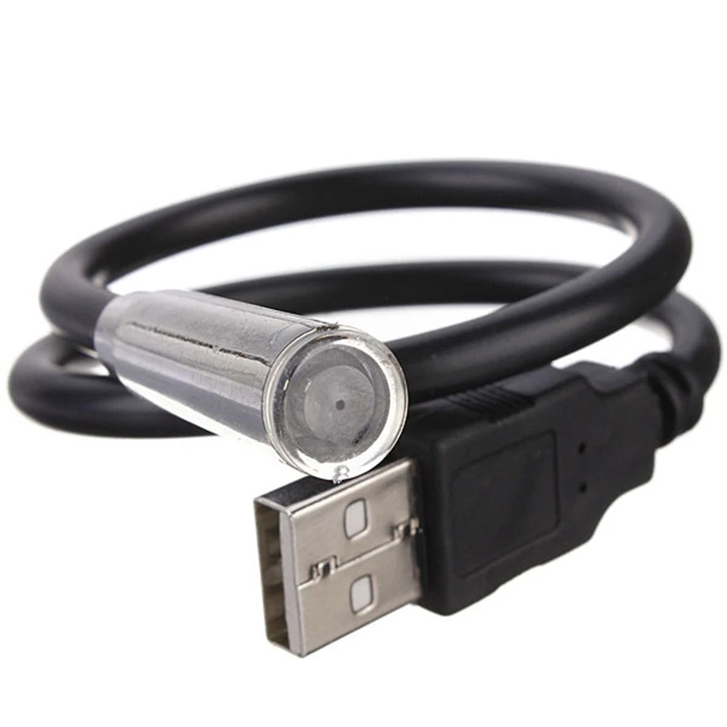 Портативный USB ночник для чтения мини черный гибкий светодиодный Лампа фонарь