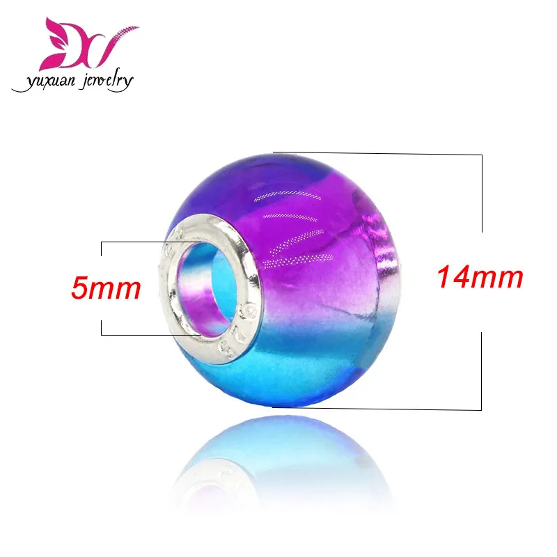 Женские браслеты с градиентом H314 модные из муранского стекла |