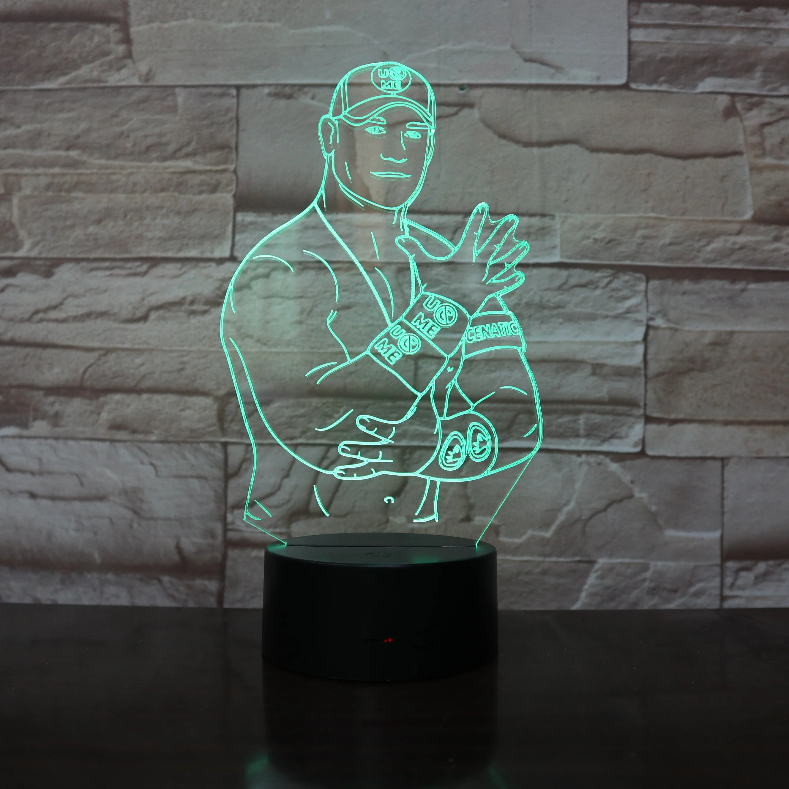 

Creative Baseball Player LED 3d Lamp Colorful Visual Atmosphere Table Lamp LED Decorations For Children Gift Dropshipping