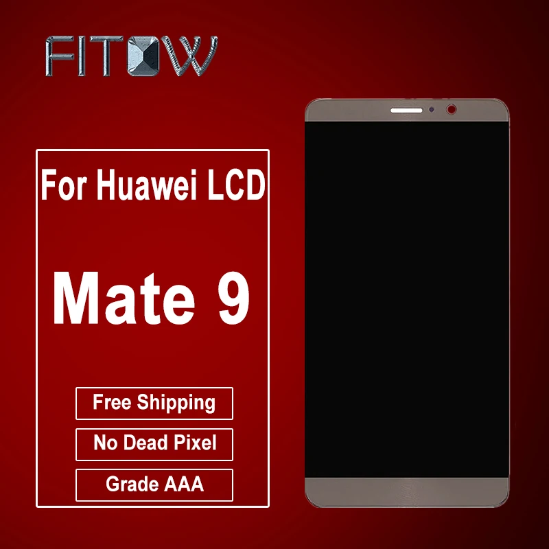 Fitow бренд Хорошее качество Новый ремонт Запчасти для Huawei Коврики 9 ЖК-дисплей touch