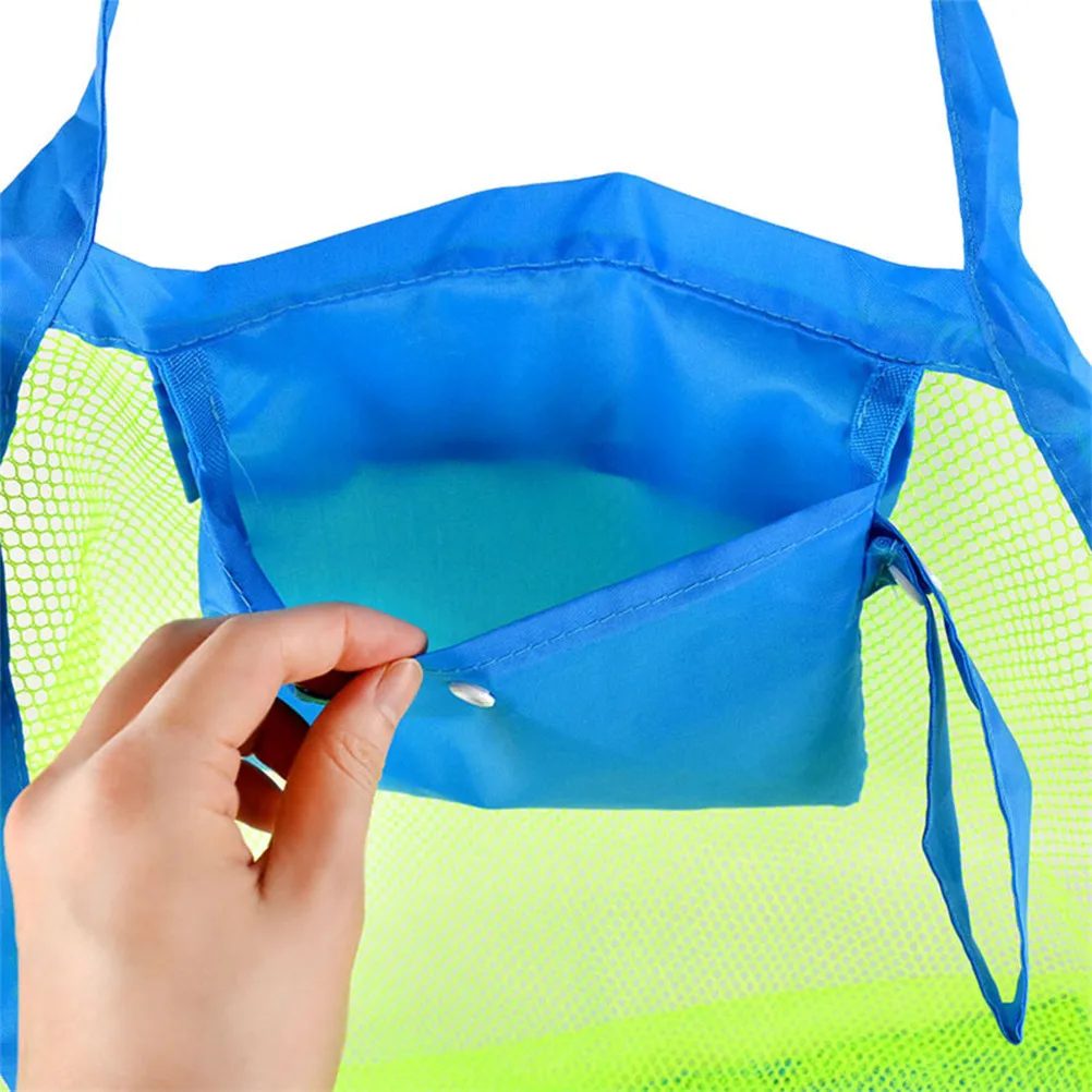 1Pc Durable Holding Toys Balls Beach Mesh Tote Bag Swimming Children Stay Away From Sand |