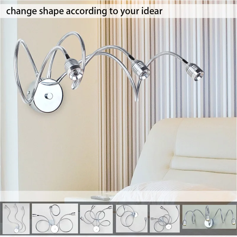 Паук оригинальный трансформируемый коридор настенный светильник спальня для