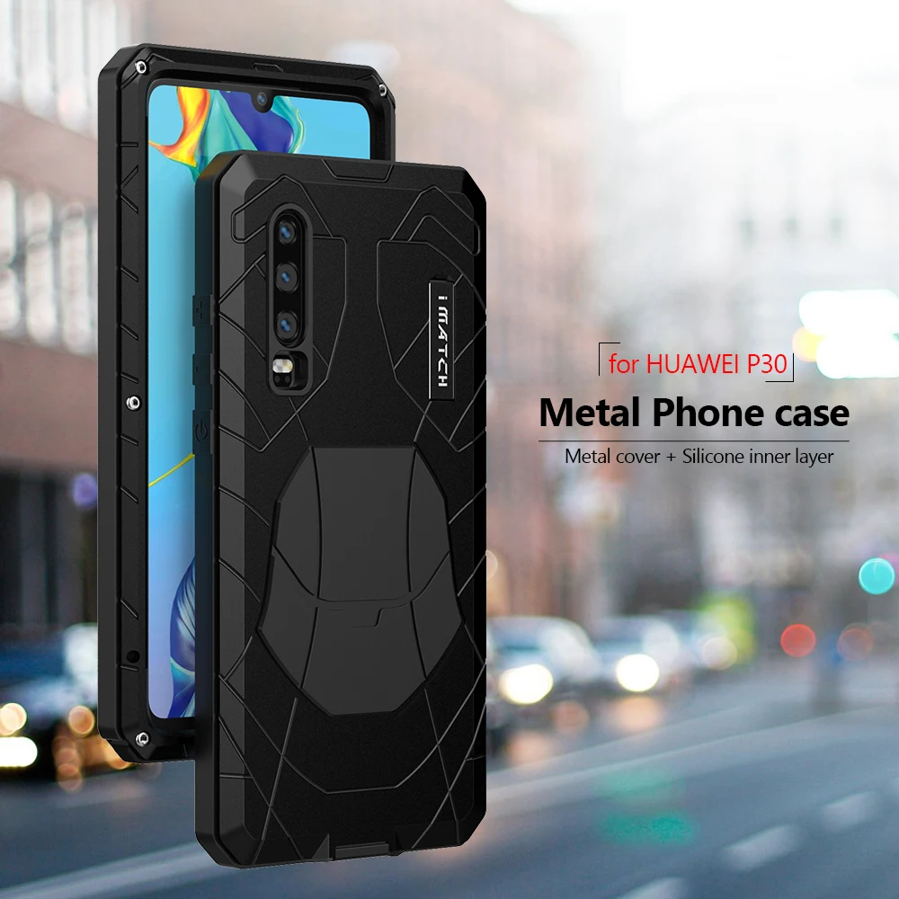 Для huawei P30 P30 Pro Чехол для телефона усиленная защита Броня металлический чехол Крышка Анти-осень алюминий полный защитный кожух