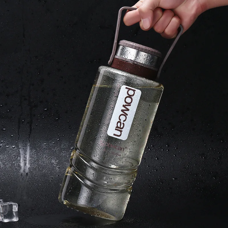 Большая объемная портативная бутылка для воды с эффектом движения Bpa пластиковая