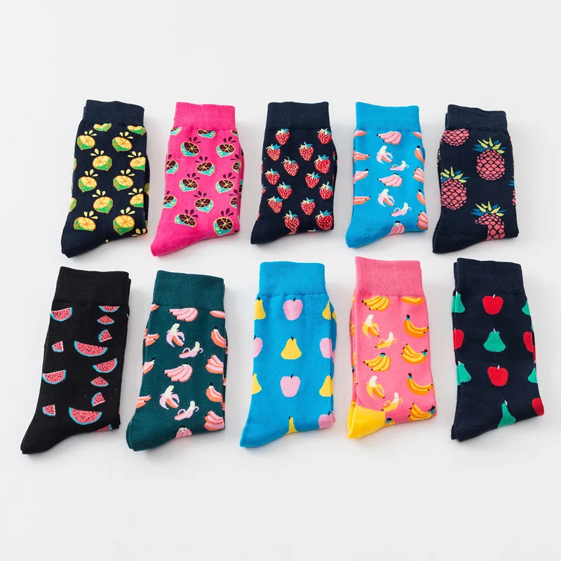 2019 New Arrival Harjuku Cartoon fruit socks kawaii Woman Funny happy For Women Art Student Sock calcetines tobilleros mujer | Женская