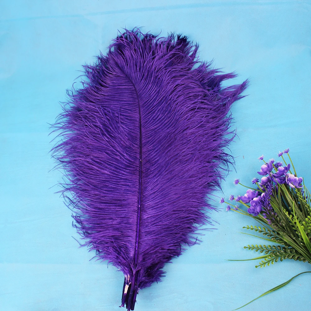 

10 PCS beautiful natural purple ostrich feather 40-45 cm /16 to18 inches purple feather ostrich plumage plume wedding decoration