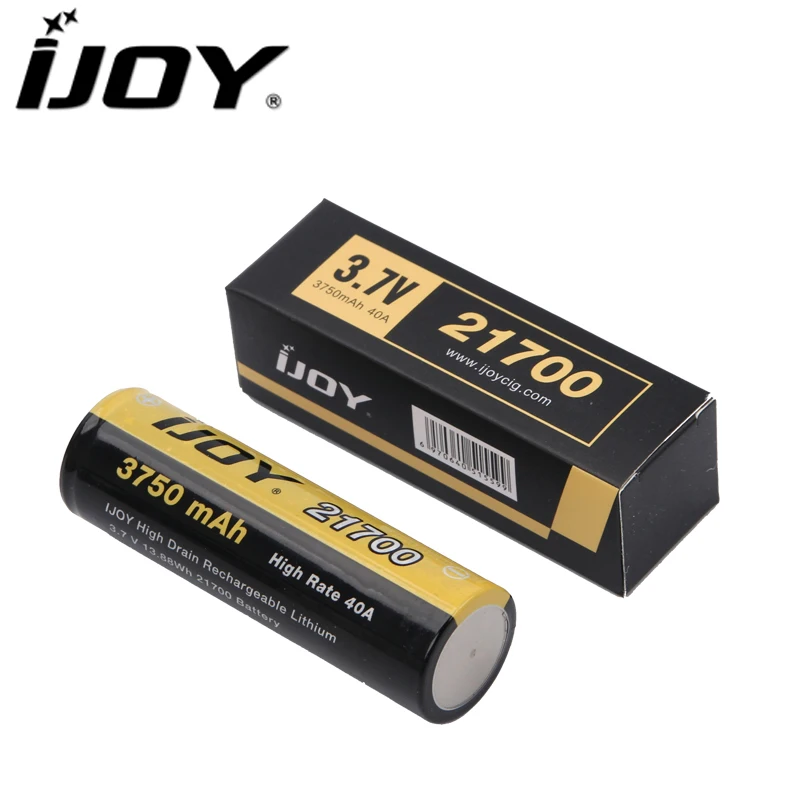 Оригинальный аккумулятор IJOY 21700 3750 мА · ч перезаряжаемая батарея 40A для