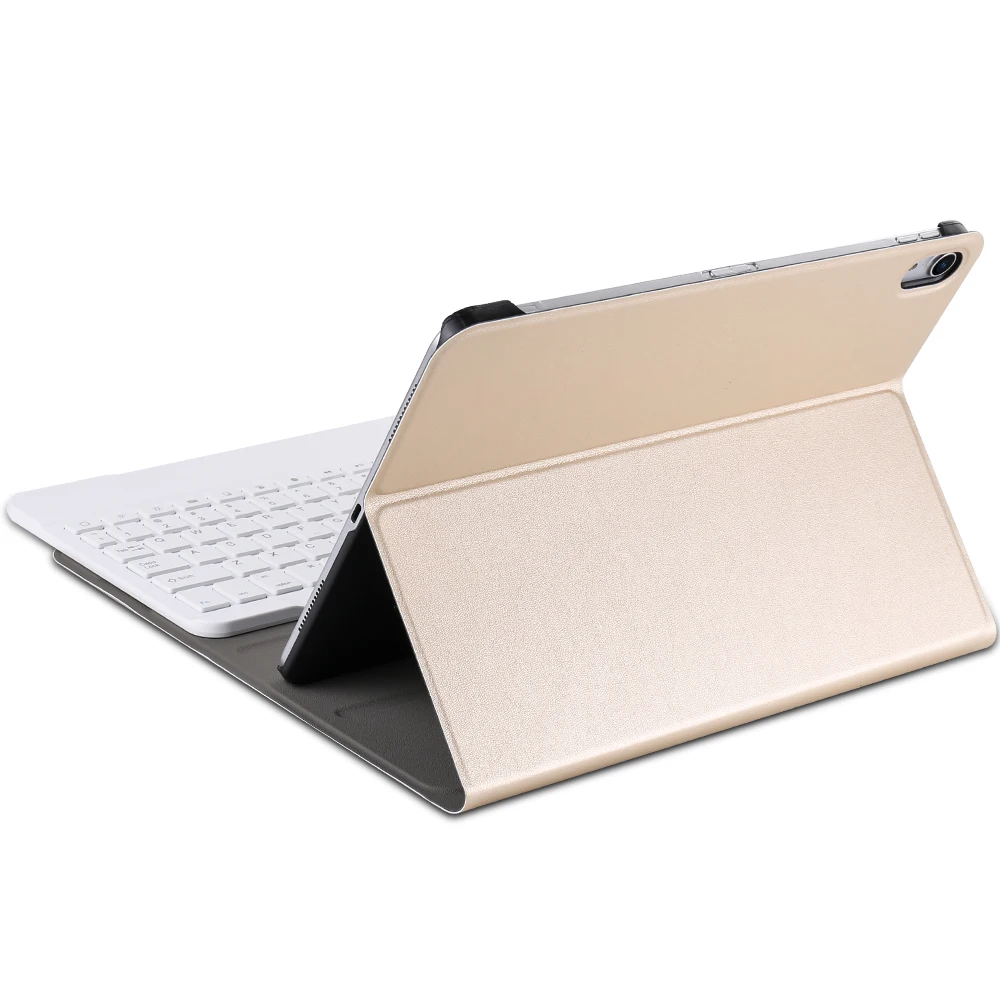 Для нового iPad Pro 11 чехол с беспроводной Bluetooth клавиатурой 360 полный защитный чехол Smart из искусственной кожи для iPad Pro 11 дюймов