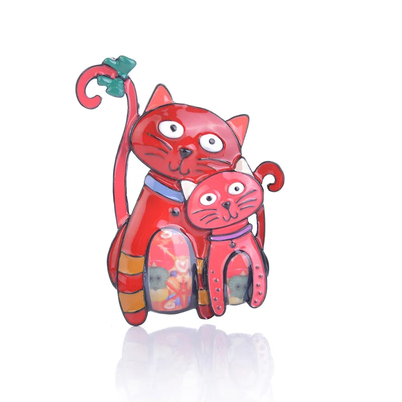 Симпатичная эмалированная брошь женские заколки кошка новинка 2019 Модная