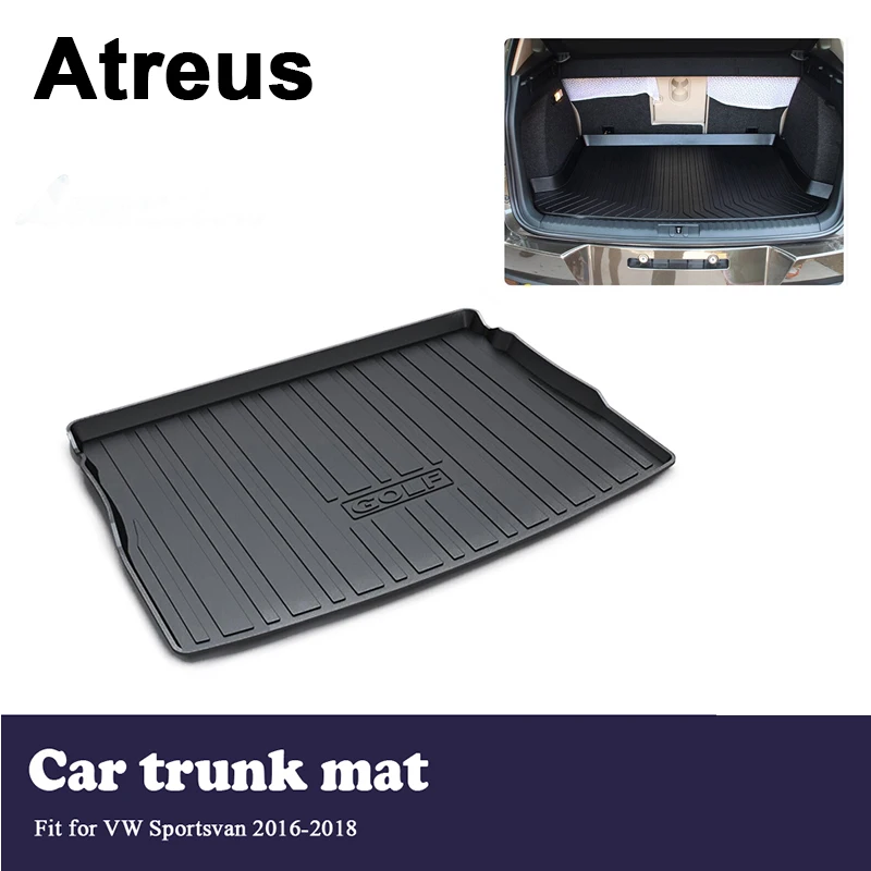 

Atreus Car Trunk Cargo Floor Liner Tray Mat Cover Protection Blanket For Volkswagen VW Golf Sportsvan 2016 2017 2018 Accessories