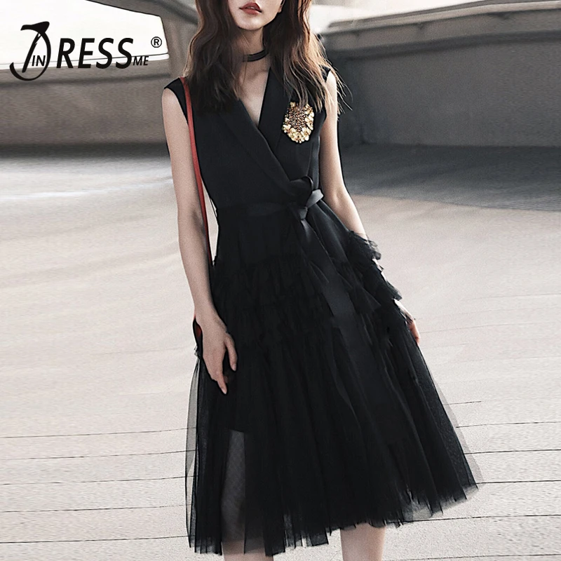 

INDRESSME 2019 New Women Sexy Sleeveless V Neck Belt Bodycon Cascading Ruffles Gown Dress Summer Party Club Dress Vestidos