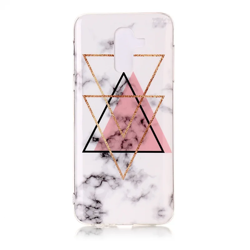 Soft TPU Case on For Fundas Samsung Galaxy J8 2018 Silicone Marble Cover Coque J4 J6 EU Phone Cases |