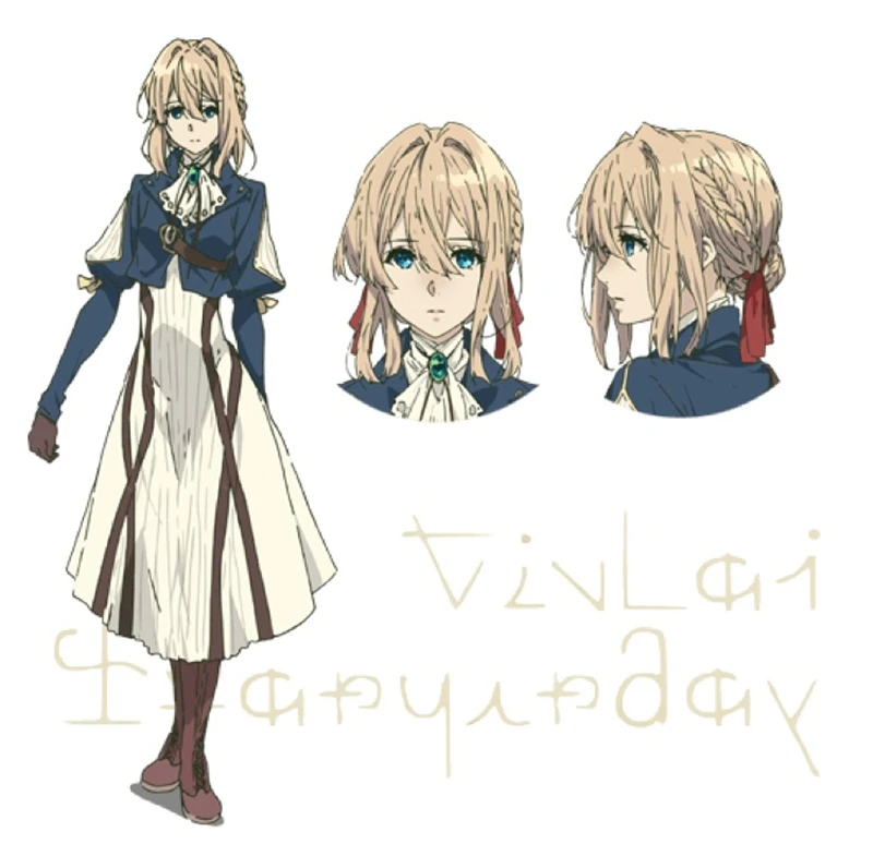

Violet Evergarden Cosplay Boots Women Shoes Halloween Boots Party Female Shoes Customized