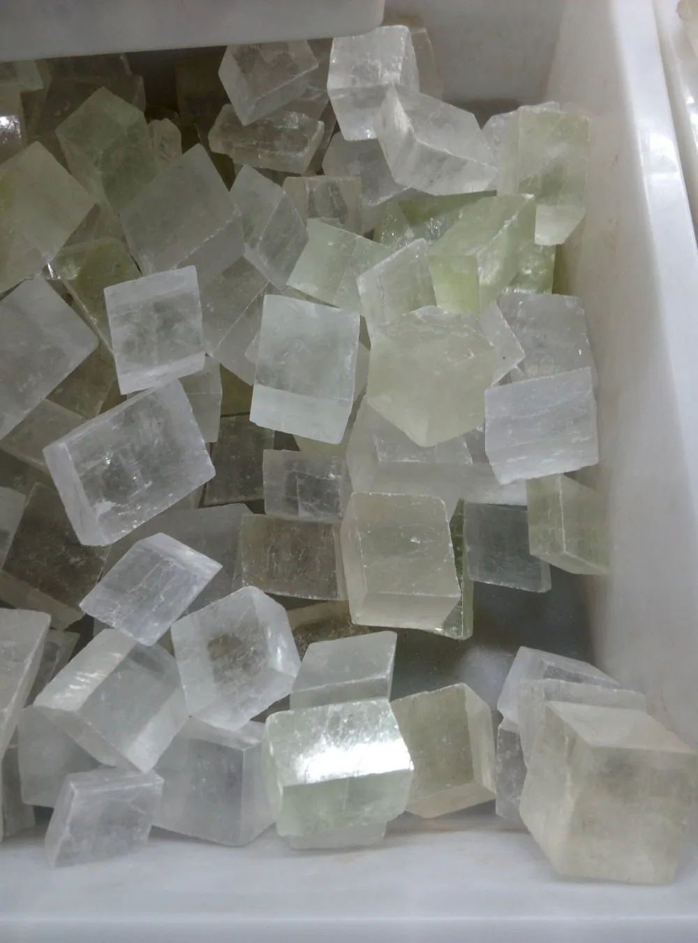 

1/4lb Natural Transparent White Optical Calcite Mineral Specimen Healing