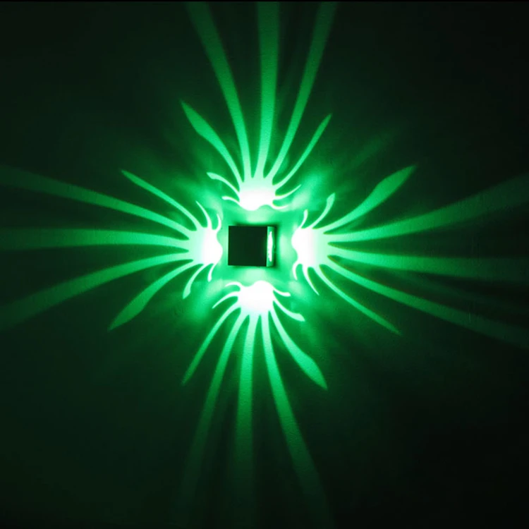 3 Вт RGB ручная печать светодиодный настенный светильник цветная настенная лампа