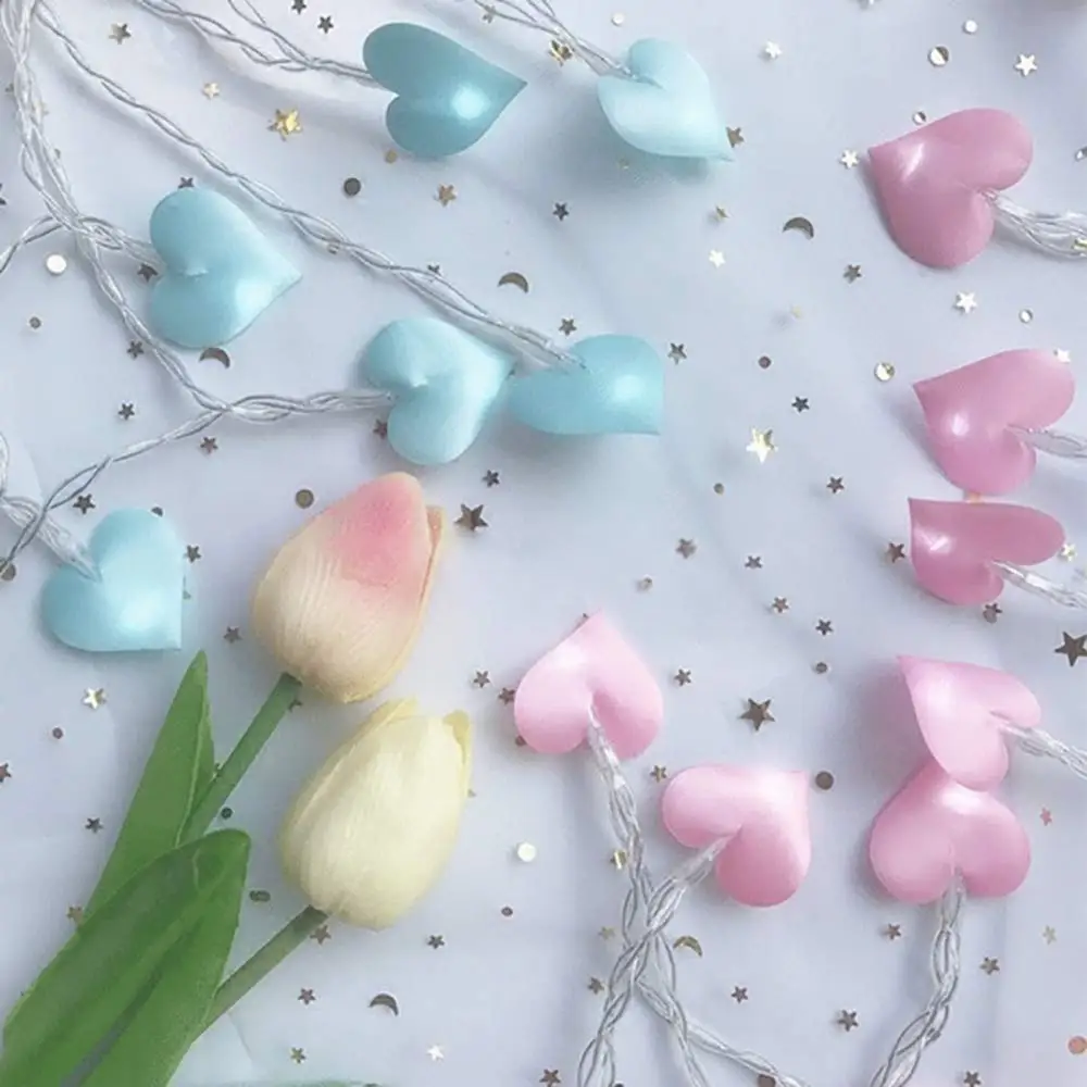 10 светодиодов 20 светодиодов 40 светодиодов Led Love Heart Свадебная гирлянда Сказочный светильник Праздничный Рождественский светильник ing гирлянда для вечеринки для девочек Декор для спальни