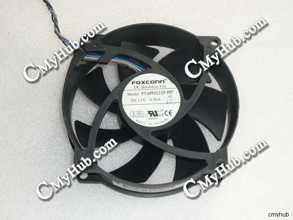 Для FOXCONN PVA092G12P-P07-AE 625257-001 PKP597G01K31 E231557 DC12V 0.39A 4-контактный 4-проводной 95x95x25 мм чехол