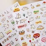 

SSBA kawaii cats sticker masking deco pvc diary planner stickers/6 sheets per set/sticky notes/stationery products