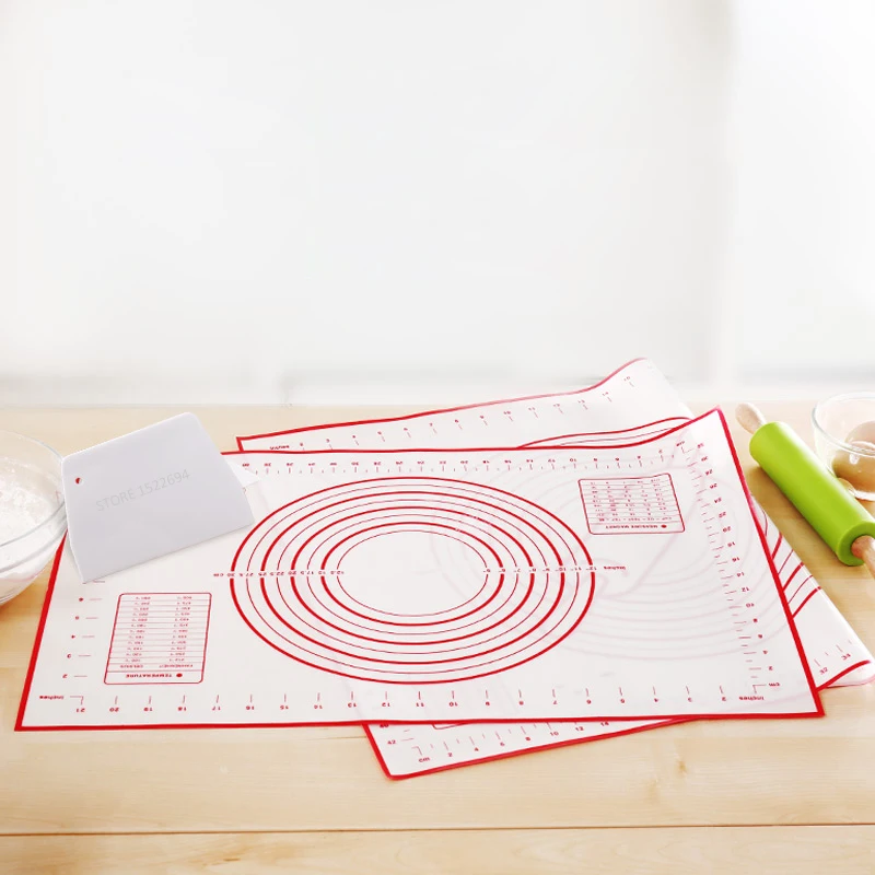 Антипригарный силиконовый коврик для выпечки доска с измерениями домашний стол