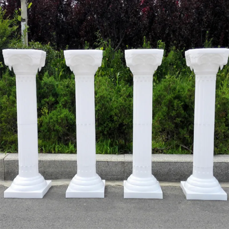 Белые пластиковые римские колонны для свадебных церемоний украшения вечеринок